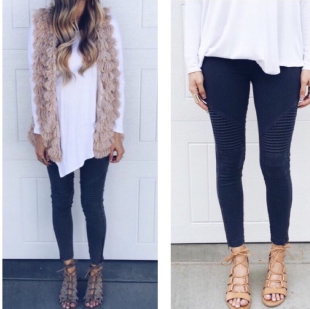 💥SALE! 🤗🤸💕💥Stretchy Biker  Moto Pants💕